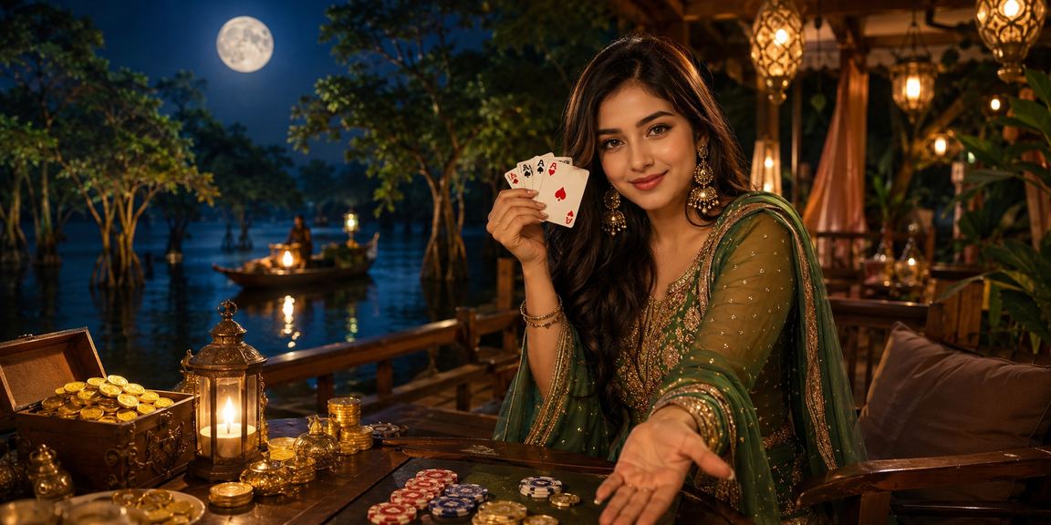 সিলেট ইদ উৎসবে তীন পট্টি খেলা